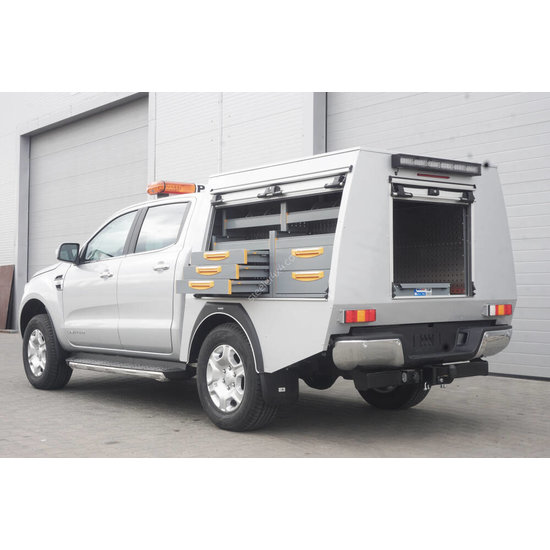 Commercial hard top - with roll-covers - Ford Ranger double cabin (2012 -)