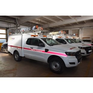 Commercial hard top - with side doors - Ford Ranger extra cabin (2012 -)