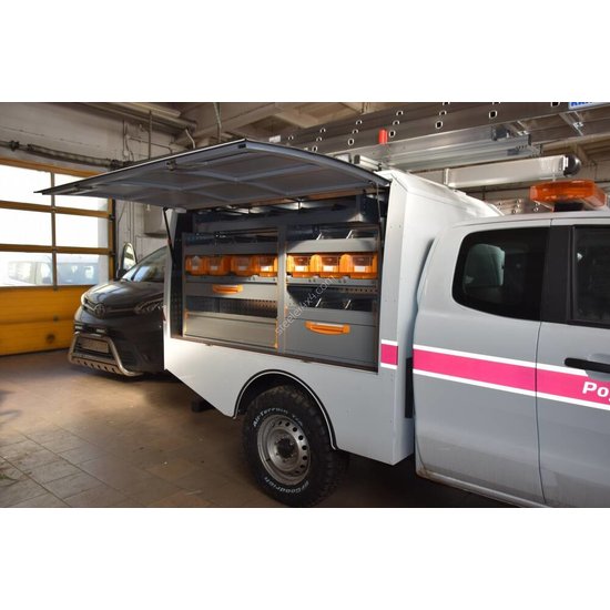 Commercial hard top - with side doors - Ford Ranger extra cabin (2012 -)