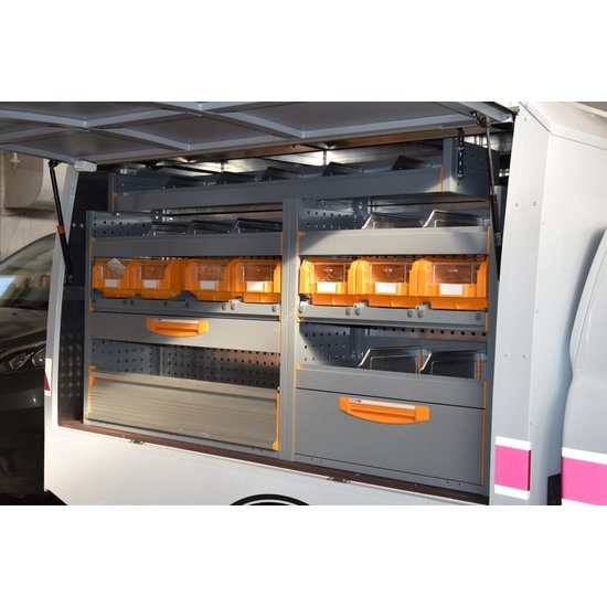Commercial hard top - with side doors - Ford Ranger extra cabin (2012 -)