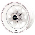 Goss TRIANGULAR 7 X 15  6x139.7 ET-6 CB110   WHITE - BLACK
