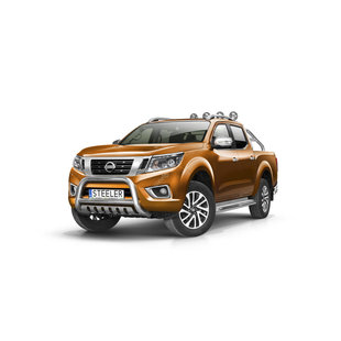 Bullbar EC "A" bar with cross bar and axle-plate - Nissan Navara  NP300 (2015 -)