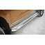Stainless steel side steps with checker plate - Nissan Navara (2015 -)