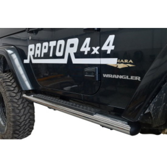 Raptor 4x4 TREEPLANKEN / ROCKSLIDERS JEEP WRANGLER JK CHROME