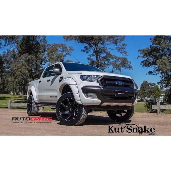 Kut Snake  FENDER FLARES FORD RANGER PX1, 2 AND 3- 55 MM WIDE – SMOOTH FINISH