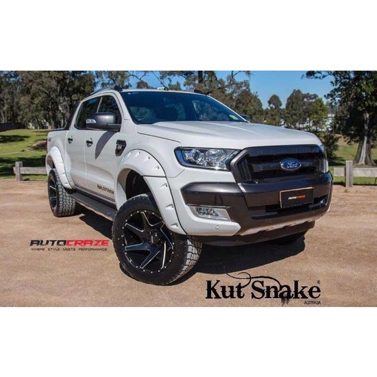 Kut Snake  FENDER FLARES FORD RANGER PX1, 2 AND 3- 55 MM WIDE – SMOOTH FINISH