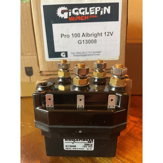 Gigglepin 12V PRO 100 ALBRIGHT-SOLENOÏDE/CONTACTOR/RELAIS