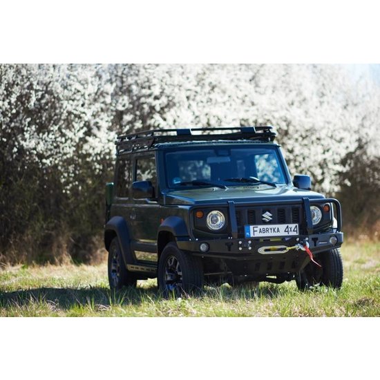 F-4X4 VOORBUMPER MET AFNEEMBARE BULLBAR SUZUKI JIMNY IV 1.5 BENZINE 18-