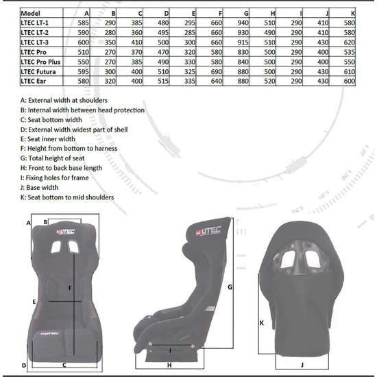 L-Tec LTEC FIA STOEL LT-2
