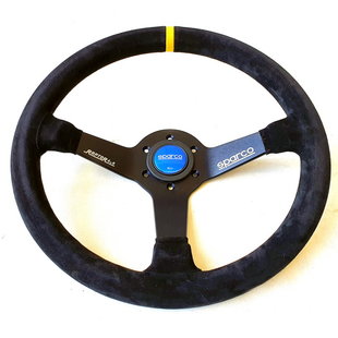 SPARCO STEERING WHEEL 14" SUEDE DEPTH 5 CM