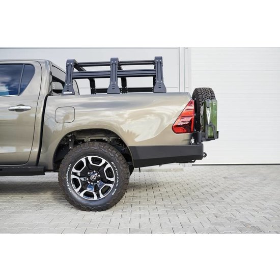 F-4X4 ACHTERBUMPER LANG ZONDER LAMPEN TOYOTA HILUX REVO 2020-