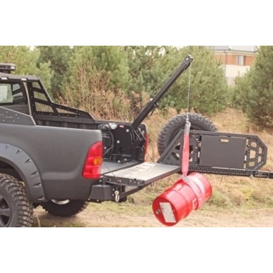 More4x4 Draaibare lier montageplaat met giek