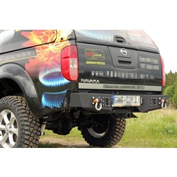 Stalen achterbumper Nissan Navara D40 05-14 MorE 4x4