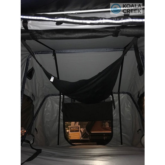 Koala Creek KOALA CREEK® Rooftop tent DELUX set : Anti condens mat + bagage net + 2 schoenzakken - LED 12 volt.