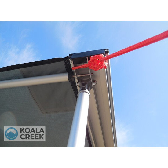 Koala Creek KOALA CREEK® EXPLORER luifel grijs 250x250 cm. Rip-Stop polyester/katoen