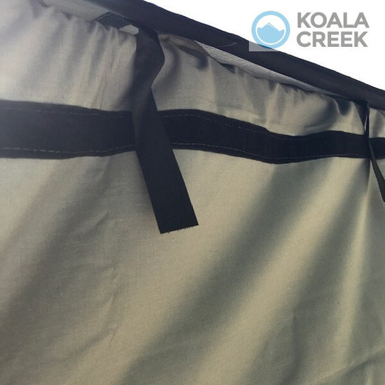 Koala Creek KOALA CREEK® EXPLORER combinatie luifel zijwand - voorwand grijs 200x200 / 250x250 / 300x200