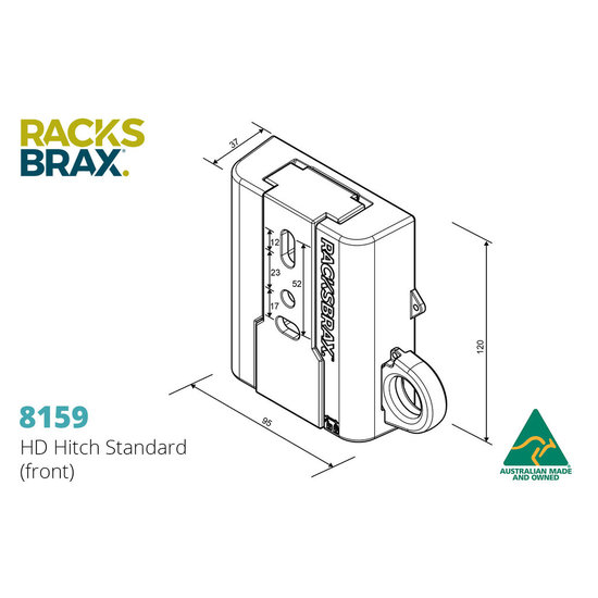 Racksbrax 8159 afsluitbare luifel snelmontage set (2 stuks)