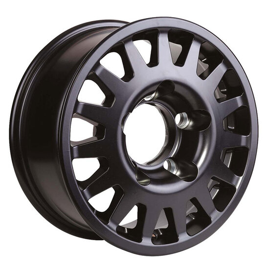 4WD SHOP MANANO ALU VELG 7 X 16 5x120 ET30 CB65.1 / ZWART + COVER