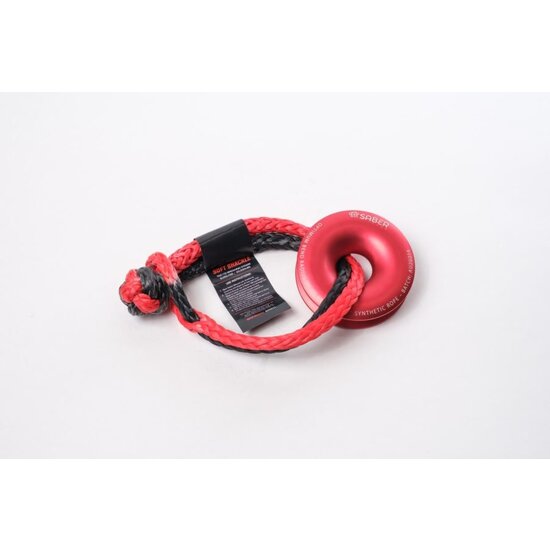 Saber Saber Mini Ezy-Glide 5,000KG WLL Recovery Ring, Bag + Twin 9000KG SaberPro Soft Shackle