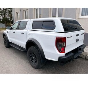 Hardtop Aeroklas Stylish for Ford Ranger DC (12-22) in color -Sliding side windows -with central locking