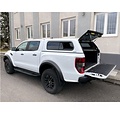 Aeroklas Hardtop Aeroklas Stylish for Ford Ranger DC (12-22) in color -Sliding side windows -with central locking