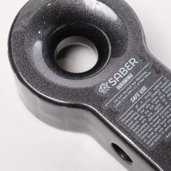 Saber Saber 7075 Alloy Recovery Hitch – Dark Grey Prismatic & 9K Soft Shackle