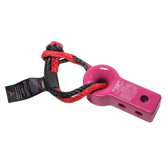 Saber Saber 7075 Alloy Recovery Hitch – Prismatic Pink & 9K Soft Shackle