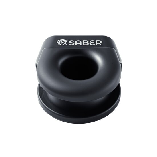 Saber 6061 Aluminium Spliced Winch Thimble UPDATED DESIGN - Cerakote Black