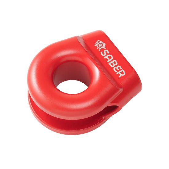 Saber 6061 Aluminium Spliced Winch Thimble UPDATED DESIGN - Cerakote Red