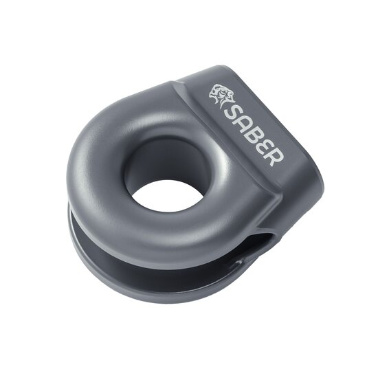 Saber 6061 Aluminium Spliced Winch Thimble UPDATED DESIGN - Cerakote Grey