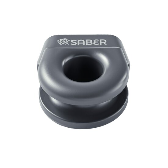 Saber 6061 Aluminium Spliced Winch Thimble UPDATED DESIGN - Cerakote Grey