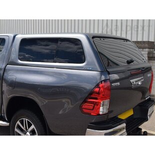 Hardtop Aeroklas Stylish for Toyota Hilux DC (16-) in color -slide side windows -roof rails in option