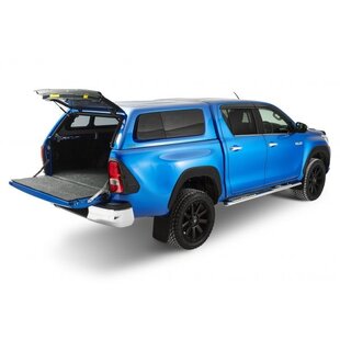 Hardtop Aeroklas Stylish for Toyota Hilux DC (16-) in color -pop-out side windows -roof rails in option