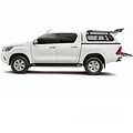 Aeroklas Hardtop Aeroklas Stylish for Toyota Hilux DC (16-) in color -pop-up side windows -roof rails in option