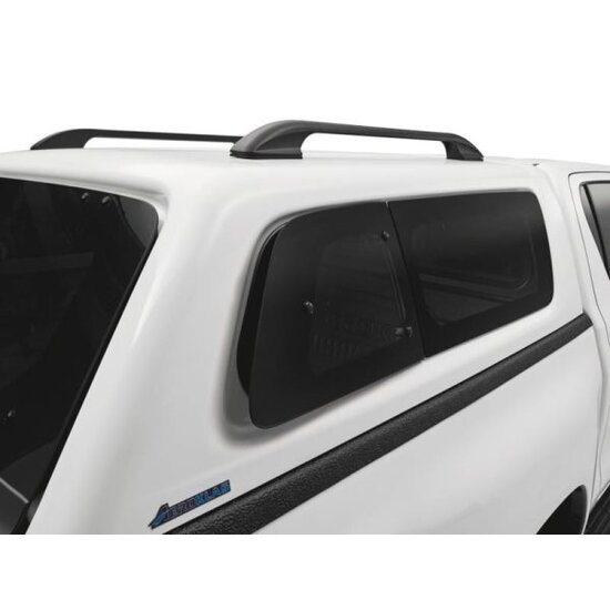 Hardtop Aeroklas Stylish for Toyota Hilux DC (16-) in color -pop-up side windows -roof rails in option