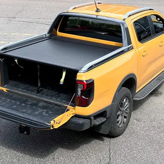 EVOm FO10 HB01 Mountain Top EVOm Manual Rollcover in black for Ford Ranger DC & Ranger Raptor + VW Amarok DUBBEL CABINE (23-)