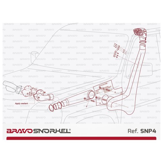 Bravo Snorkel SNORKEL NISSAN PATROL Y61 (2005 - )