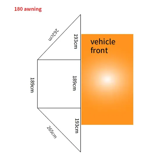 CampBoss CampBoss Boss Shadow 180 Awning