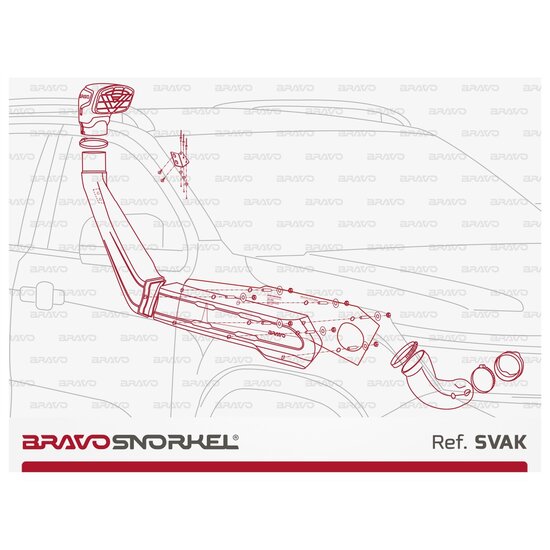 Bravo Snorkel SNORKEL VOLKSWAGEN AMAROK (2023 - )
