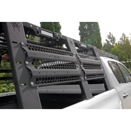 MorE 4x4 Pick-up laadbakrek / vrachtwagenrek - hoog, aan de zijkanten + panelen - More4x4