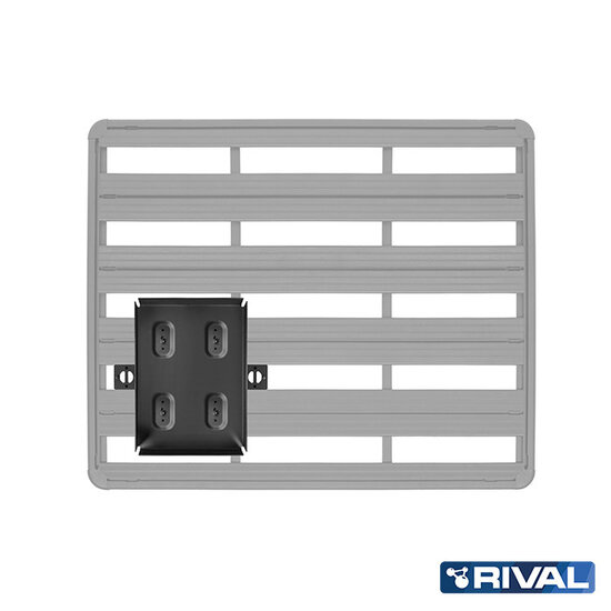 Rival 4x4 DOUBLE JERRY CAN HOLDER MODULAR ROOF RACK