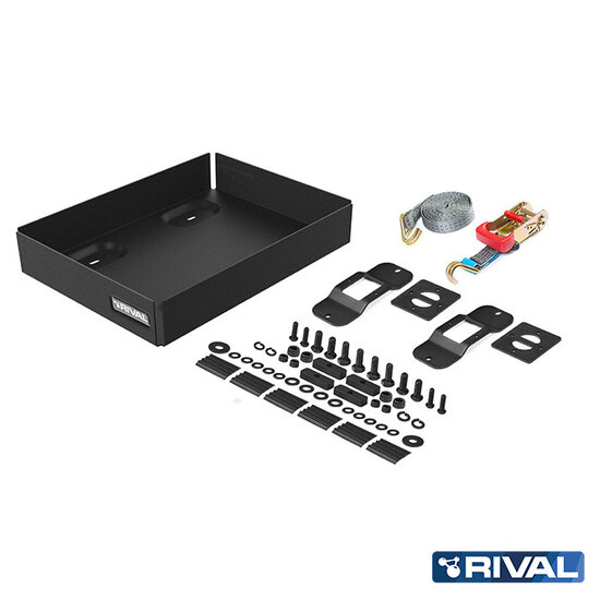 Rival 4x4 DOUBLE JERRY CAN HOLDER MODULAR ROOF RACK