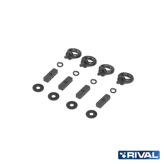 Rival 4x4 TIE DOWN RING KIT (4 PCS) MODULAR ROOF RACK