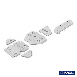 SKID PLATE SET (ENGINE, GEARBOX, TRANSFER CASE, FUEL TANK, FRONT ARMS) TOYOTA LAND CRUISER PRADO 2024-; 2,8 L. / DIESEL