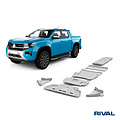 Rival 4x4 SKID PLATE SET (RADIATOR, ENGINE, GEARBOX, TRANSFER CASE, FUEL TANK, FRONT ARMS) FORD RANGER 2022-; VOLKSWAGEN AMAROK 2023-; 2 L. / DIESEL; 3 L. / DIESEL