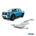 Rival 4x4 SKID PLATE SET (RADIATOR, ENGINE, GEARBOX, TRANSFER CASE, FUEL TANK, FRONT ARMS, DIFFERENTIAL) VOLKSWAGEN AMAROK 2010-2016; 2016-2020; 2 L. / DIESEL; 3 L. / DIESEL