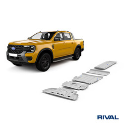 SKID PLATE SET (RADIATOR, ENGINE, GEARBOX, TRANSFER CASE, FUEL TANK) FORD RANGER 2022-; VOLKSWAGEN AMAROK 2023-; 2 L. / DIESEL; 3 L. / DIESEL