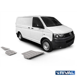 SKID PLATE SET (ENGINE, GEARBOX, EXHAUST PIPE, FUEL TANK) VOLKSWAGEN CARAVELLE 2015-2019; MULTIVAN 2015-2019; TRANSPORTER 2015-2019; 2 L. / GASOLINE; 2 L. / DIESEL