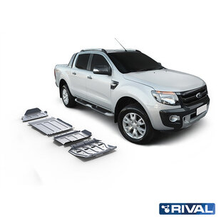 SKID PLATE SET (RADIATOR, ENGINE, GEARBOX, TRANSFER CASE) FORD RANGER 2011-2015; 2015-2022; 2,2 L. / DIESEL; 2 L. / DIESEL