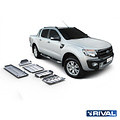 Rival 4x4 SKID PLATE SET (RADIATOR, ENGINE, GEARBOX, TRANSFER CASE, FUEL TANK) FORD RANGER 2011-2015; 2015-2022; 2,2 L. / DIESEL; 3,2 L. / DIESEL